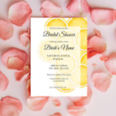 Invitation à la douche nuptiale jaune Lemon Spritz