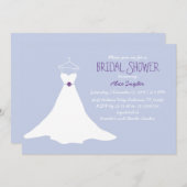 Invitation à la douche nuptiale (Lavande&Purple) (Devant / Derrière)