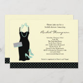 Invitation à la douche nuptiale LBD (Devant / Derrière)