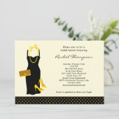 Invitation à la douche nuptiale LBD (Debout devant)