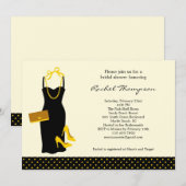 Invitation à la douche nuptiale LBD (Devant / Derrière)