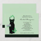 Invitation à la douche nuptiale LBD (Devant / Derrière)