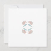 Invitation à la douche nuptiale légère rose (Dos)