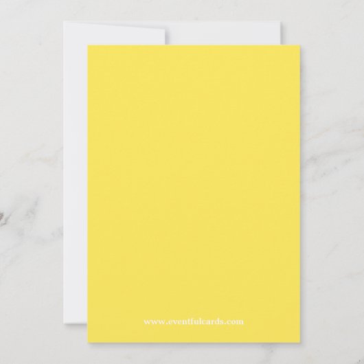 Invitation à la douche nuptiale Lemonade (Dos)