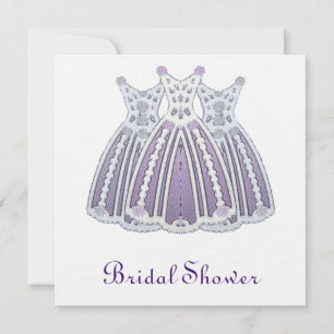 Invitation à la douche nuptiale Lilac et rose