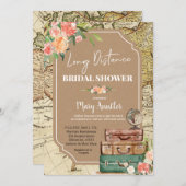 Invitation à la douche nuptiale longue distance po (Devant / Derrière)