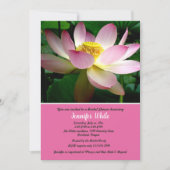 Invitation à la douche nuptiale Lotus Flower (Devant)
