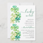 Invitation à la douche nuptiale Lucky Clover (Devant)