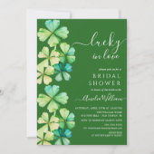 Invitation à la douche nuptiale Lucky Clover (Devant)