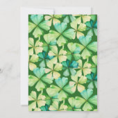 Invitation à la douche nuptiale Lucky Clover (Dos)