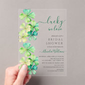 Invitation à la douche nuptiale Lucky Clover (In situ (ordinateur de poche))