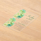 Invitation à la douche nuptiale Lucky Clover (Poser)