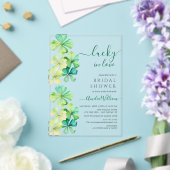 Invitation à la douche nuptiale Lucky Clover (Insitu (Mariage))