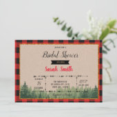 Invitation à la douche nuptiale Lumberjack (Debout devant)