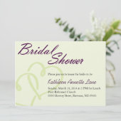 Invitation à la douche nuptiale manuscrite (Debout devant)