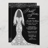 Invitation à la douche nuptiale Mariage Diamond (Devant / Derrière)