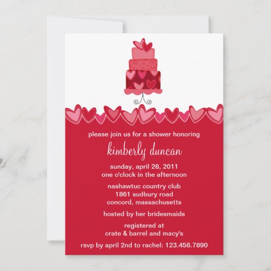 Invitation à la douche nuptiale Mariage funky (Devant)