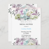 Invitation à la douche nuptiale mixte Pastel (Devant / Derrière)