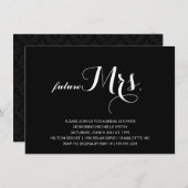 Invitation à la douche nuptiale moderne (Devant / Derrière)