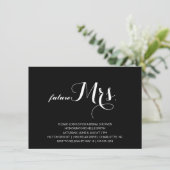 Invitation à la douche nuptiale moderne (Debout devant)