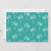 Invitation à la douche nuptiale moderne tropicale (Dos)