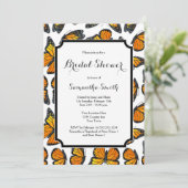 Invitation à la douche nuptiale Monarch Butterfly (Debout devant)