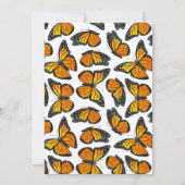 Invitation à la douche nuptiale Monarch Butterfly (Dos)
