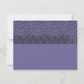 Invitation à la douche nuptiale Motif de léopard v (Dos)