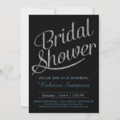 Invitation à la douche nuptiale noire - Script arg (Devant)