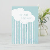 Invitation à la douche nuptiale nuageuse (Debout devant)