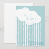 Invitation à la douche nuptiale nuageuse (Devant / Derrière)