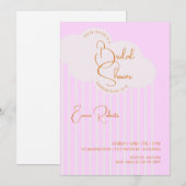 Invitation à la douche nuptiale nuageuse (Devant / Derrière)