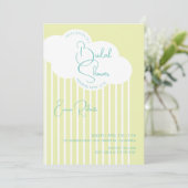 Invitation à la douche nuptiale nuageuse (Debout devant)