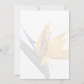 Invitation à la douche nuptiale Oiseau du Paradis (Dos)