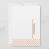 Invitation à la douche nuptiale orange - Thé (Dos)