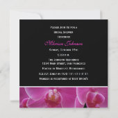 Invitation à la douche nuptiale — Orchidées (Dos)