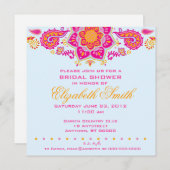 Invitation à la douche nuptiale Paisley (Devant / Derrière)