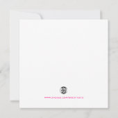 Invitation à la douche nuptiale Paisley (Dos)