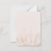 Invitation à la douche nuptiale Pampas Grass (Dos)