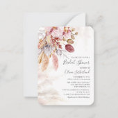 Invitation à la douche nuptiale Pampas Grass (Devant)