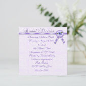 Invitation à la douche nuptiale Pansies (Debout devant)