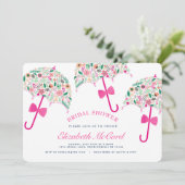 Invitation à la douche nuptiale parapluie (Debout devant)