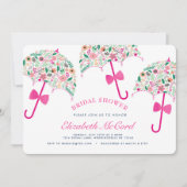 Invitation à la douche nuptiale parapluie (Devant)