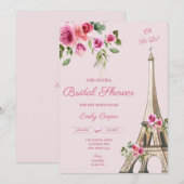 Invitation à la douche nuptiale parisienne (Devant / Derrière)