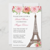 Invitation à la douche nuptiale parisienne (Devant)