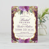 Invitation à la douche nuptiale Parties scintillan (Debout devant)