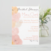 Invitation à la douche nuptiale Peach Blush (Debout devant)
