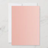 Invitation à la douche nuptiale Peach Blush (Dos)