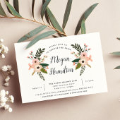 Invitation à la douche nuptiale Peach Meadow