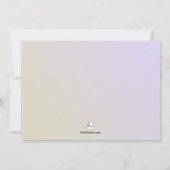 Invitation à la douche nuptiale Peacock Feather (Dos)